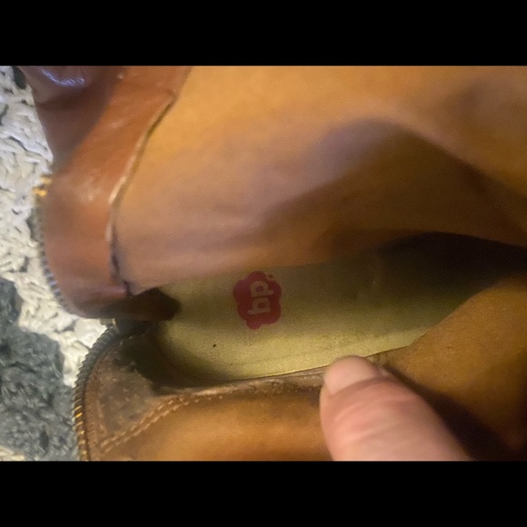 Nordstrom BP Cognac Learher Size 9 Boots - Picture 3 of 6